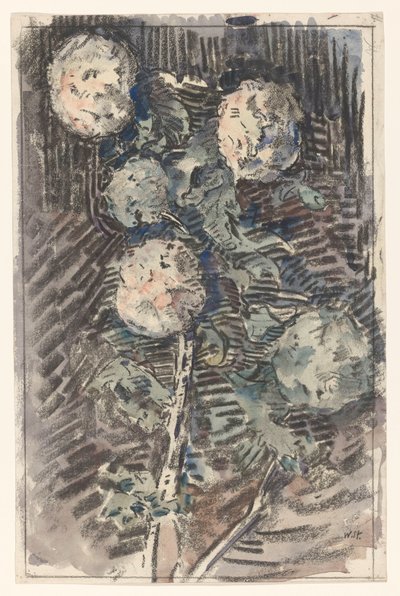 Grein med hvite blomster av Wilhelmus Johannes Steenhoff