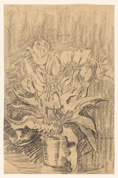 Vase med tulipaner av Wilhelmus Johannes Steenhoff