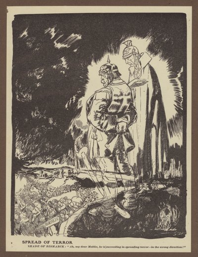 Spredning av terror (litho) av Will Dyson