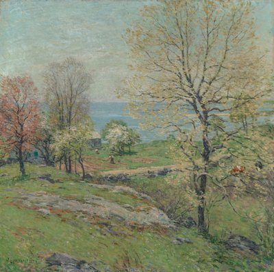 The Budding Oak, 1916. av Willard Leroy Metcalf