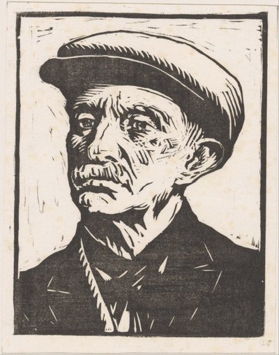 Portrett av en ukjent mann av Willem Adrianus Grondhout (signed by artist)