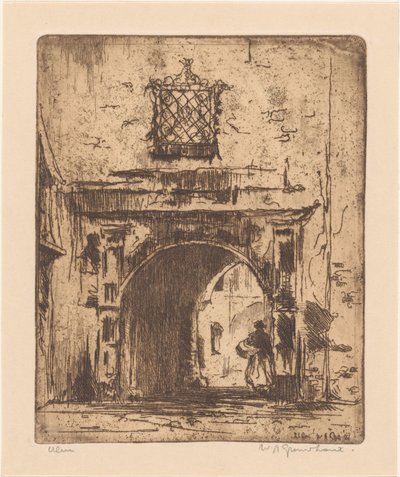 Ulm (original tittel på objekt) av Willem Adrianus Grondhout (signed by artist)
