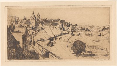 Ulm (original tittel på objekt) av Willem Adrianus Grondhout (signed by artist)