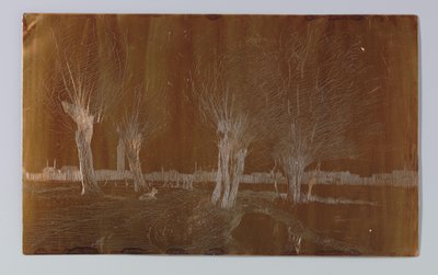 Pil ved grøfta ved Binckhorstlaan i Haag av Willem Adrianus Grondhout (signed by artist)