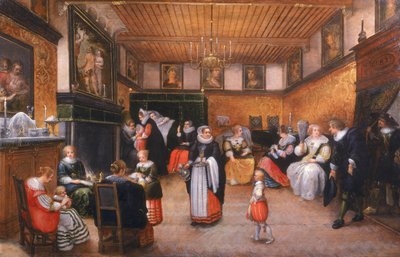 Fødselsdagen, 1629 av Willem Anthonissone Anthonis