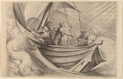 Cæsar krysser stormende hav av Willem Basse