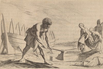 Ulysses på øya til gudinnen Calypso, 1634. av Willem Basse