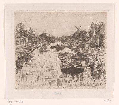 Kanal med lektere Kanal (original tittel) av Willem Bastiaan Tholen