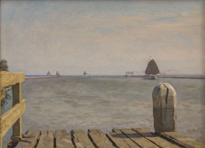 Pier i Enkhuizen, 1918. av Willem Bastiaan Tholen