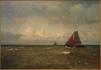 Skivebunnsbåt på Zuiderzee av Willem Bastiaan Tholen