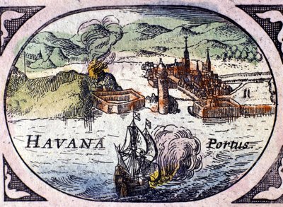 Havana, basert på William Blaeus Atlas av Willem Blaeu