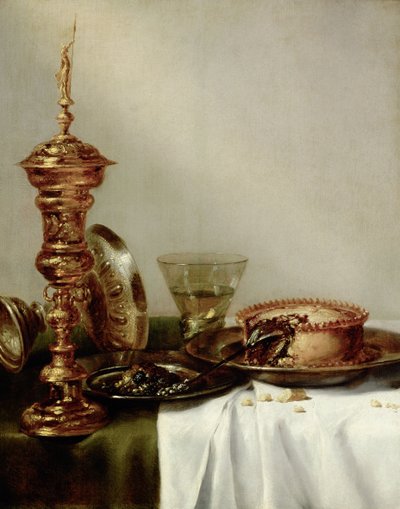 Dekket bord, 1634. av Willem Claesz. Heda