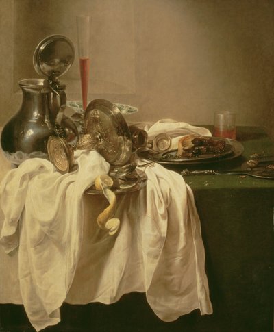 Stilleben (olje på lerret) av Willem Claesz. Heda