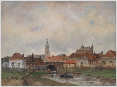 Øvre sluse ved Steenbergen av Willem Cornelis Rip