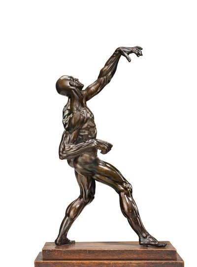 En ecorche-mann, ca. 1562-67 av Willem Danielsz. van Tetrode
