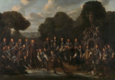 Allegori om oppblomstringen av det nederlandske fiskeriet etter den andre anglo-nederlandske krigen (1665-67) av Willem Eversdijck (attributed to)
