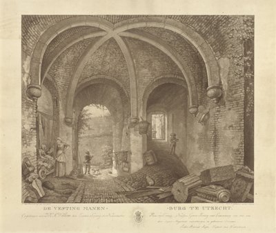 Figurer under et hvelv i Manenburg, Utrecht Manenburg festning i Utrecht (serietittel) av Willem Hendrik Hoogkamer
