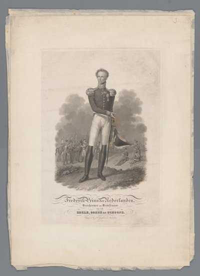 Frederik Prins av Nederland, beskytter og utøver av det edle, gode og vakre (tittel på objekt) av Willem Hendrik Hoogkamer