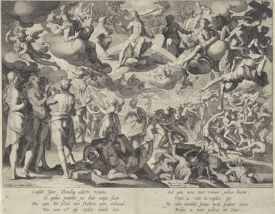 Laatste Oordeel Throne of Justice (serietittel) av Willem Isaacsz. van Swanenburg