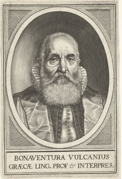 Portrett av Bonaventura Vulcanius av Willem Isaacsz. van Swanenburg