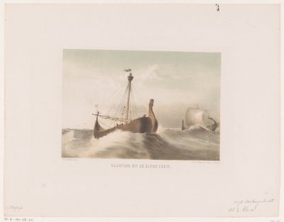 Vaartuig, 11e eeuw Vaartuig uit de elfde eeuw (title on object) av Willem Jacob Hofdijk