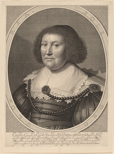 Catherine, grevinne av Pallandt av Willem Jacobsz Delff after Michiel van Miereveld