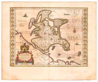 Rügen Fra: The Theatre of the World..., 1645 av Willem Janszoon Blaeu