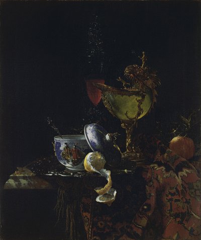 Stilleben med Nautilus Cup av Willem Kalf