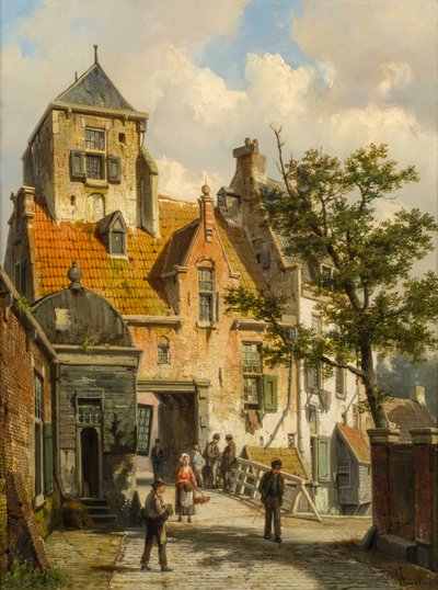 En utsikt over Haarlem, 1891 av Willem Koekkoek