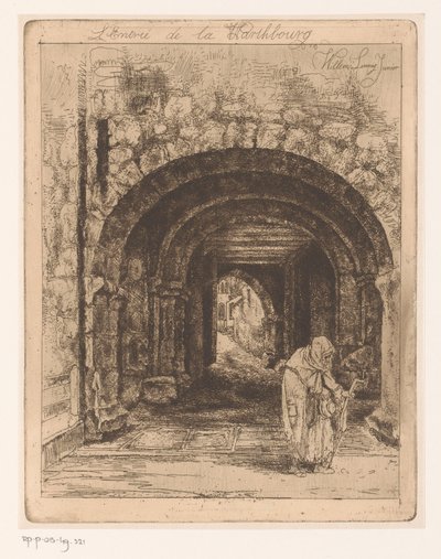 Inngangsporten til Wartburg i Eisenach L
