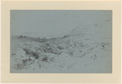 Kupert landskap med bekk, nær Bergen i Norge av Willem Maris