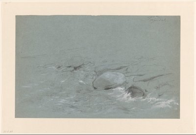 Kystlandskap med steinblokker nær Tyssedal, Norge av Willem Maris