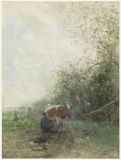 Melketid av Willem Maris