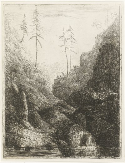 Steinete landskap av Willem Matthias Jan van Dielen