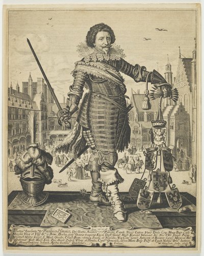 Frederik Hendrik, Prince of Orange, ca. 1634 (gravering) av Willem Outgertsz Akersloot