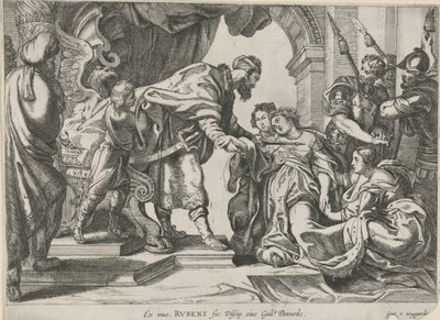 Ester før Ahasverus av Willem Panneels