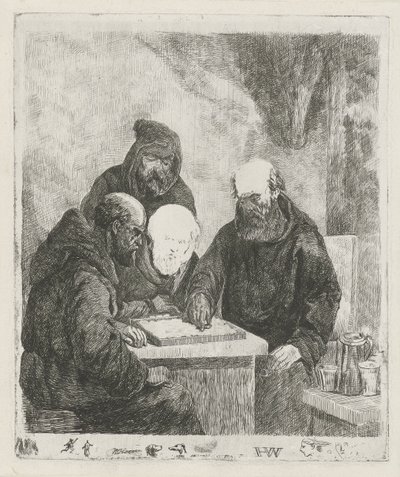 Sjekker munker av Willem Pieter Hoevenaar