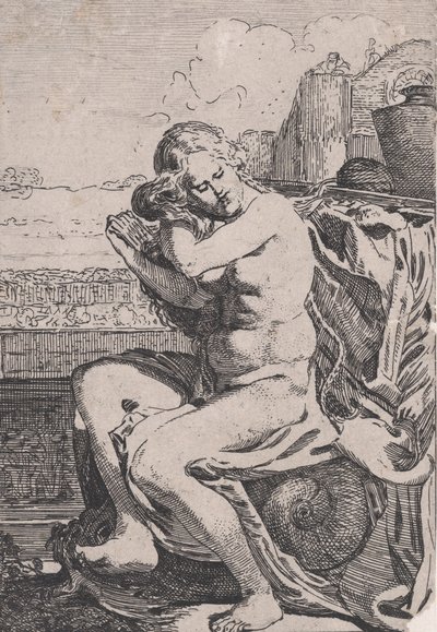 Bathsheba kjemmer håret, ca. 1615. av Willem Pietersz. Buytewech