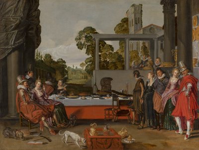 Merry Company on a Terrace, 1616-17 av Willem Pietersz Buytewech