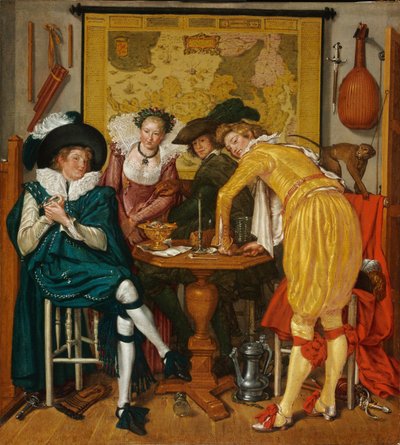Godt selskap - Buytewech, Willem Pietersz. (1591/92-1624) - 1620 - Olje på lerret - 72,6x65,4 - Museum of Fine Arts, Budapest av Willem Pietersz Buytewech