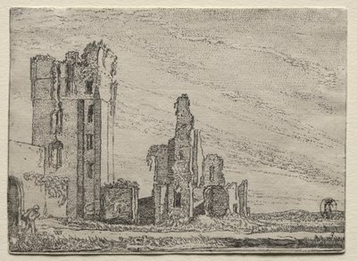 Ruinene av slottet Huys Te Kleef nær Haarlem av Willem Pietersz Buytewech