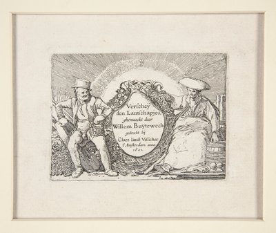 Tittelside for The Set of the Landscapes av Willem Pietersz. Buytewech