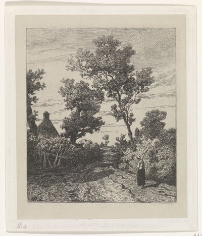 Bonde på landevei av Willem Roelofs (I)