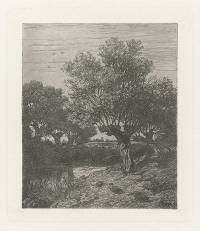 Ender ved en grøft av Willem Roelofs (I)