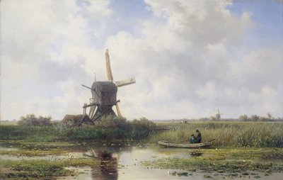 Gein-elven, nær Abcoude av Willem Roelofs (I)