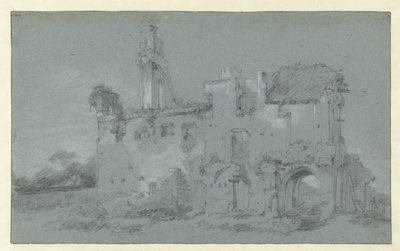 Ruinene av klosteret i Rijnsburg av Willem Schellinks