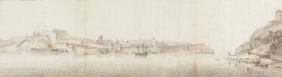 Utsikt over Valletta på øya Malta, sett fra Senglea av Willem Schellinks