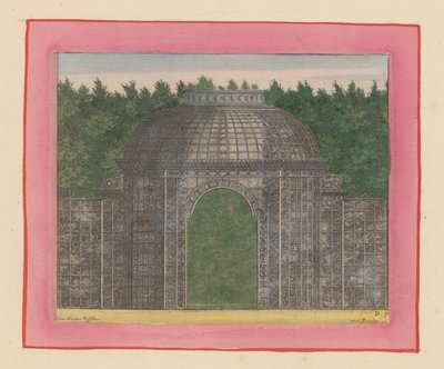 Laubengang mit Tor für eine Hecke in den Gärten von Versailles av Willem Swidde