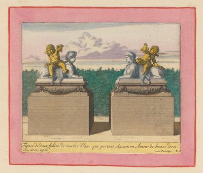 Zwei Sphinxen in den Gärten von Versailles av Willem Swidde