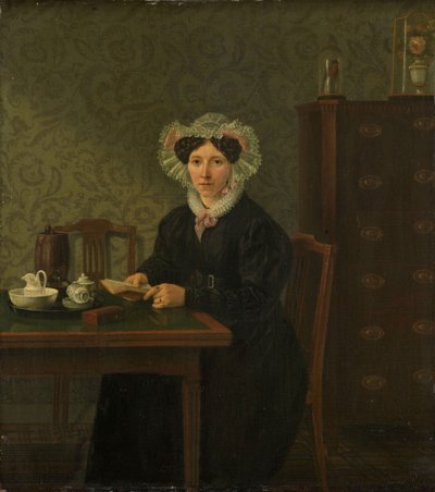 Portrett av en kvinne av Willem Uppink
